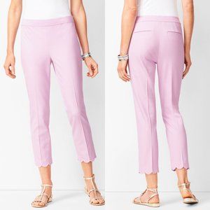 Talbots Women's Lilac Scalloped The Chatham Crop 8